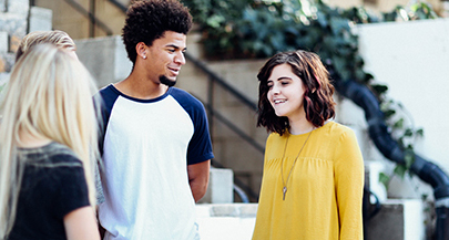 image showing a couple of young people discussing their detox experience