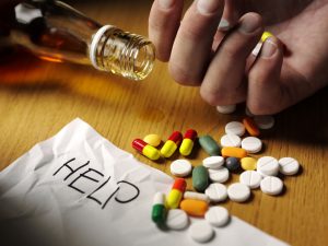 image showing a person needing help for addiction